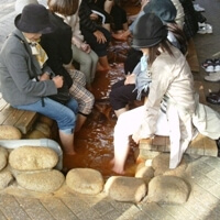 有馬本温泉 金の湯 太閤の足湯